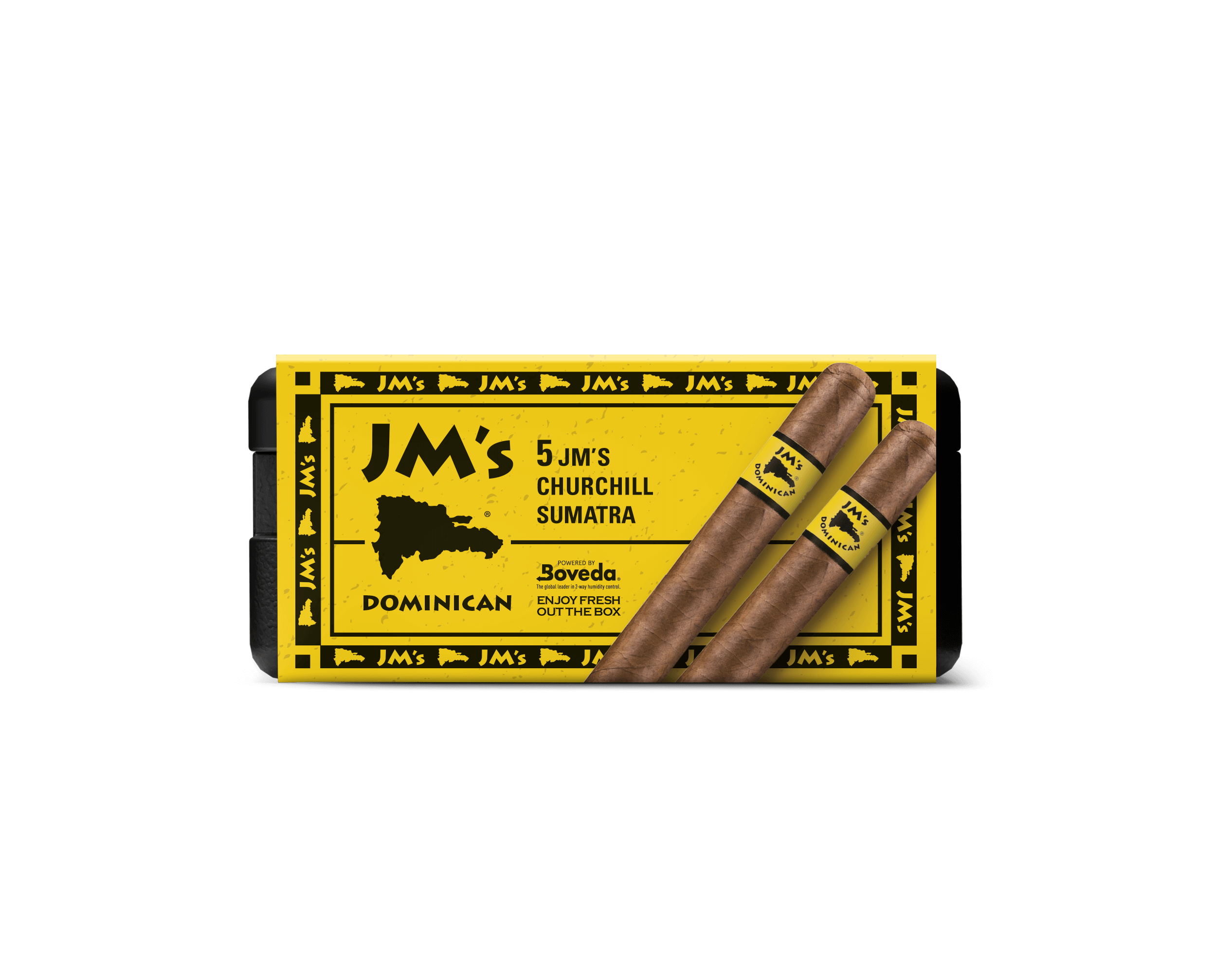 JM's Dominican Churchill Sumatra cigars pack featuring rich flavors and quality craftsmanship, perfect for everyday smokers.