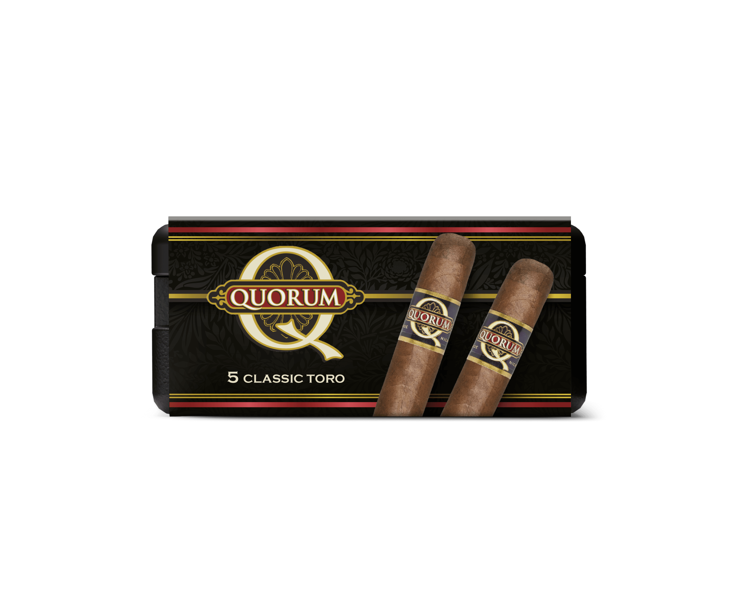 Quorum Classic Toro cigars pack with two hand-rolled cigars and premium tobacco for a budget-friendly smoking experience.