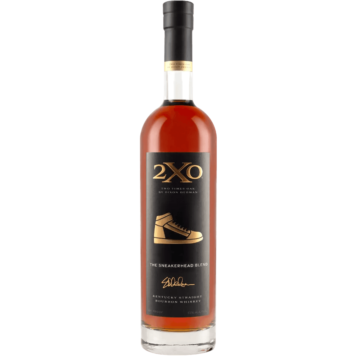 2XO The Sneakerhead Blend Kentucky Straight Bourbon with sneaker-themed label.