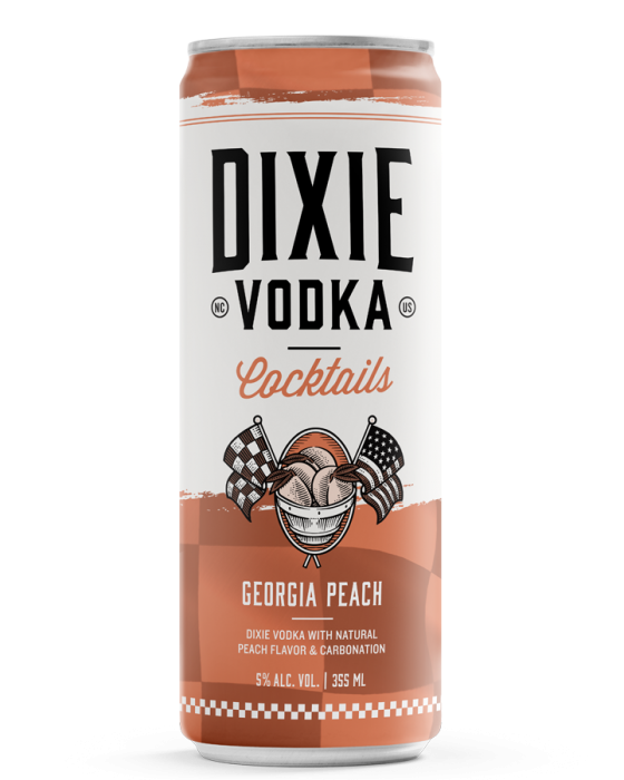 Dixie Vodka Cocktails Georgia Peach (4 Pack Cans)