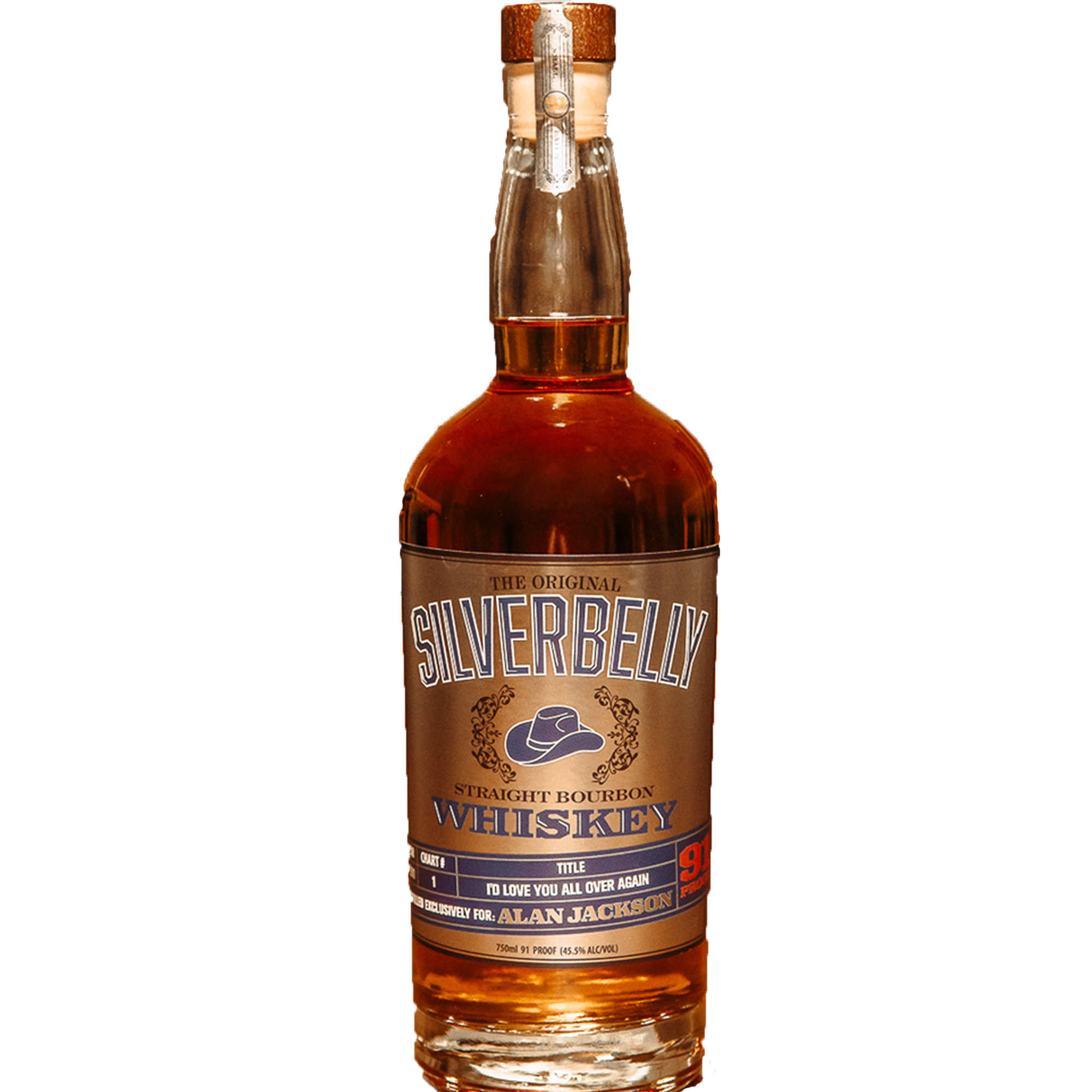 The Original Silverbelly By Alan Jackson Kentucky Straight Bourbon Whiskey
