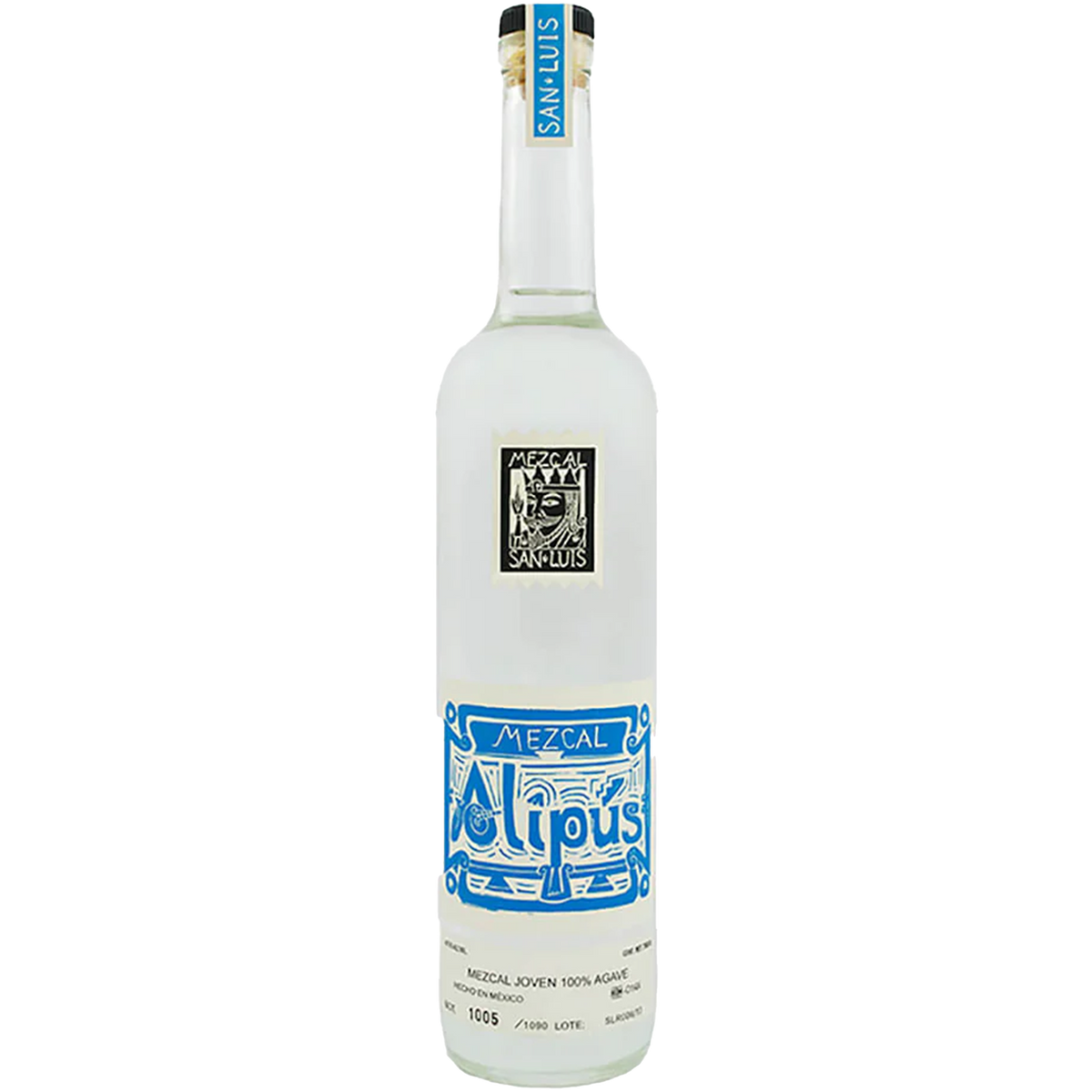 Alipus San Luis Del Rio Mezcal bottle, a vibrant joven expression with notes of tropical fruit and subtle smokiness.