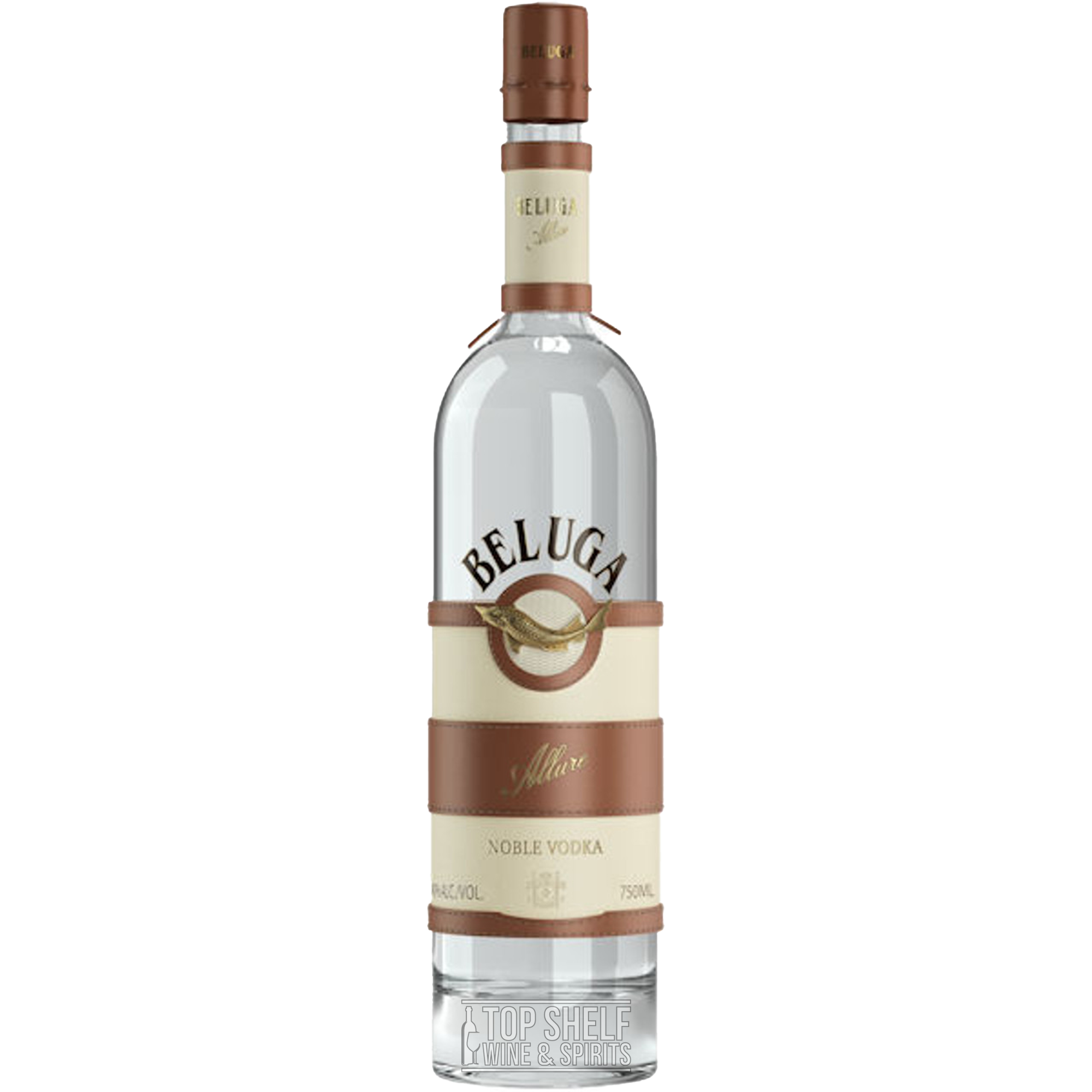 Beluga Allure Vodka bottle, elegant packaging symbolizing sporting excellence and refined taste.