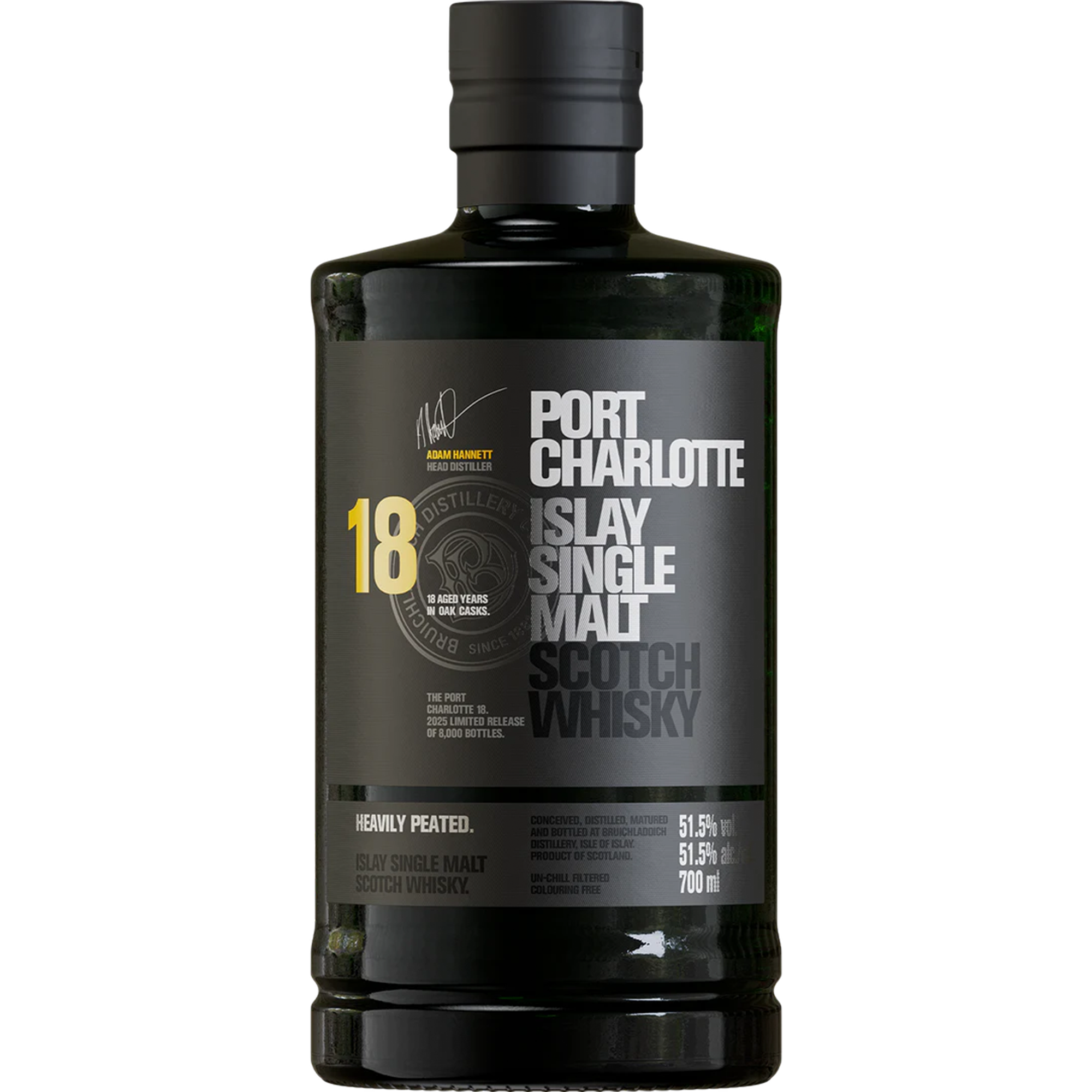 Bruichladdich Port Charlotte 18 Year Single Malt Scotch Whisky