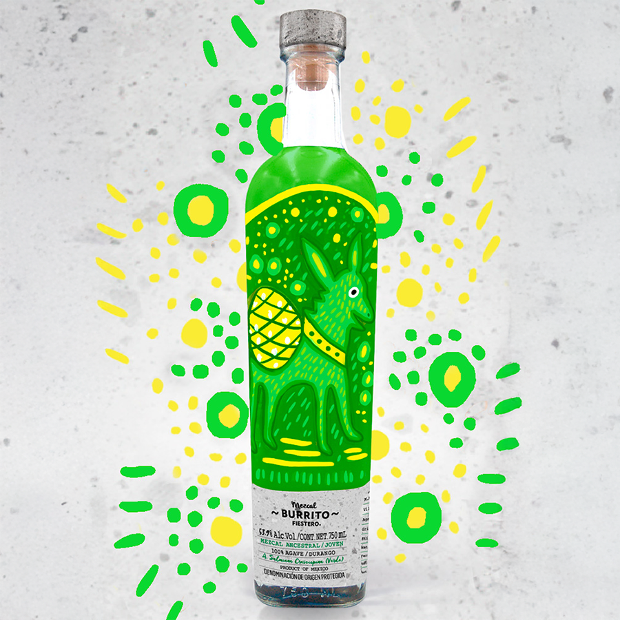 Burrito Fiestero Ancestral Verde Mezcal