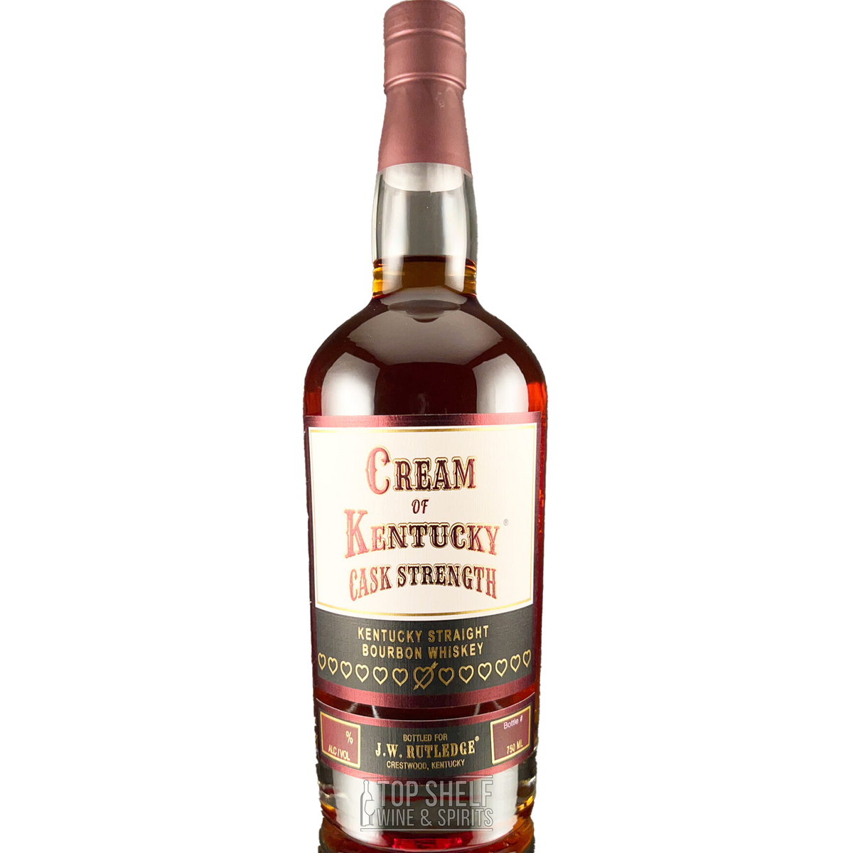 Bottle of Cream of Kentucky Cask Strength Kentucky Straight Bourbon whiskey, a historic bourbon brand with rich heritage.