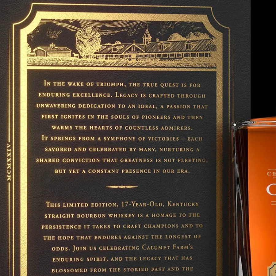 Calumet Farm 17 Year Decanter Straight Bourbon