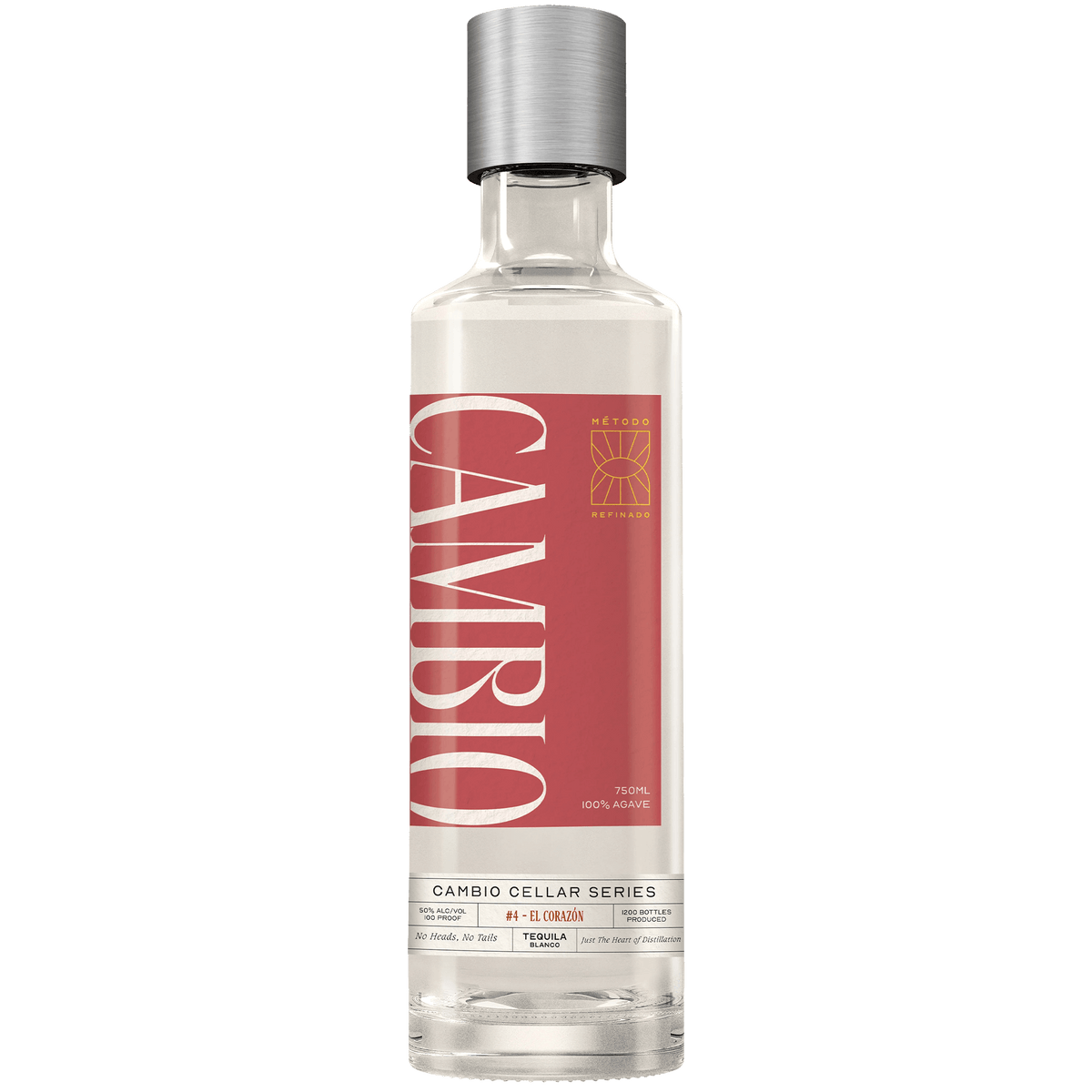Cambio Cellar Series 'El Corazon' Blanco Tequila bottle with elegant design and refined quality.