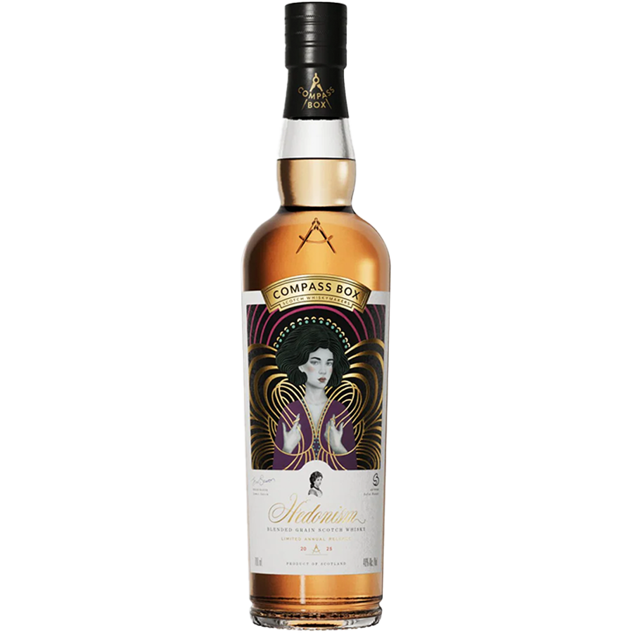 Compass Box Hedonism 2025 Blended Grain Scotch