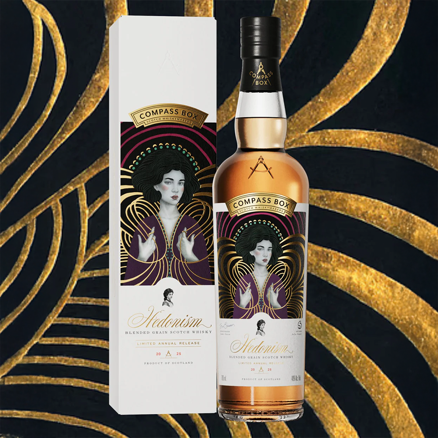 Compass Box Hedonism 2025 Blended Grain Scotch