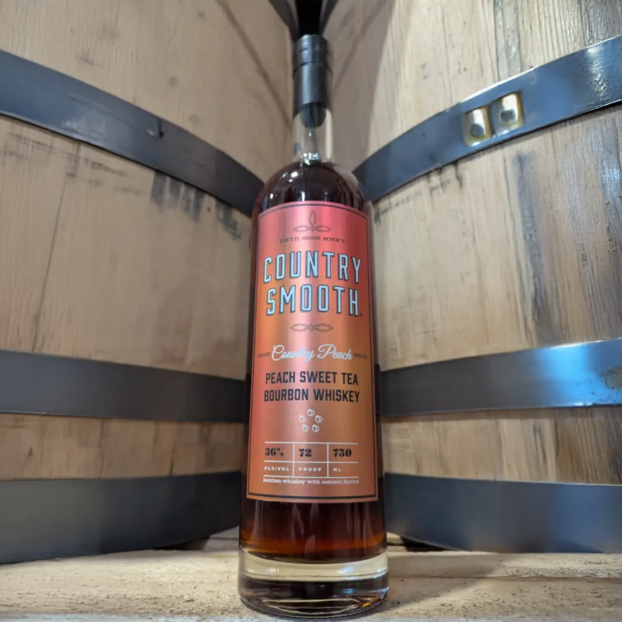 Country Smooth Peach Sweet Tea Bourbon Whiskey