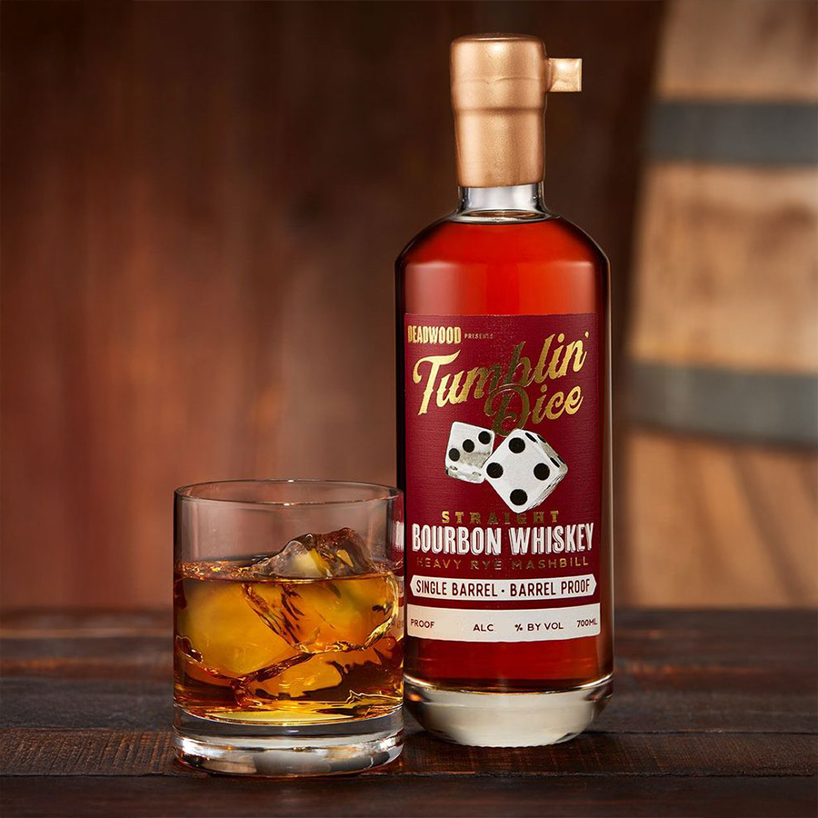 Deadwood Tumblin’ Dice Single Barrel Straight Bourbon Whiskey