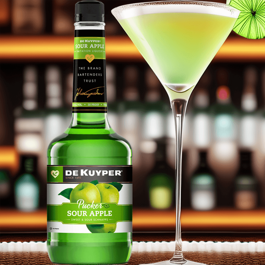 Dekuyper Pucker Sour Apple Schnapps 1L