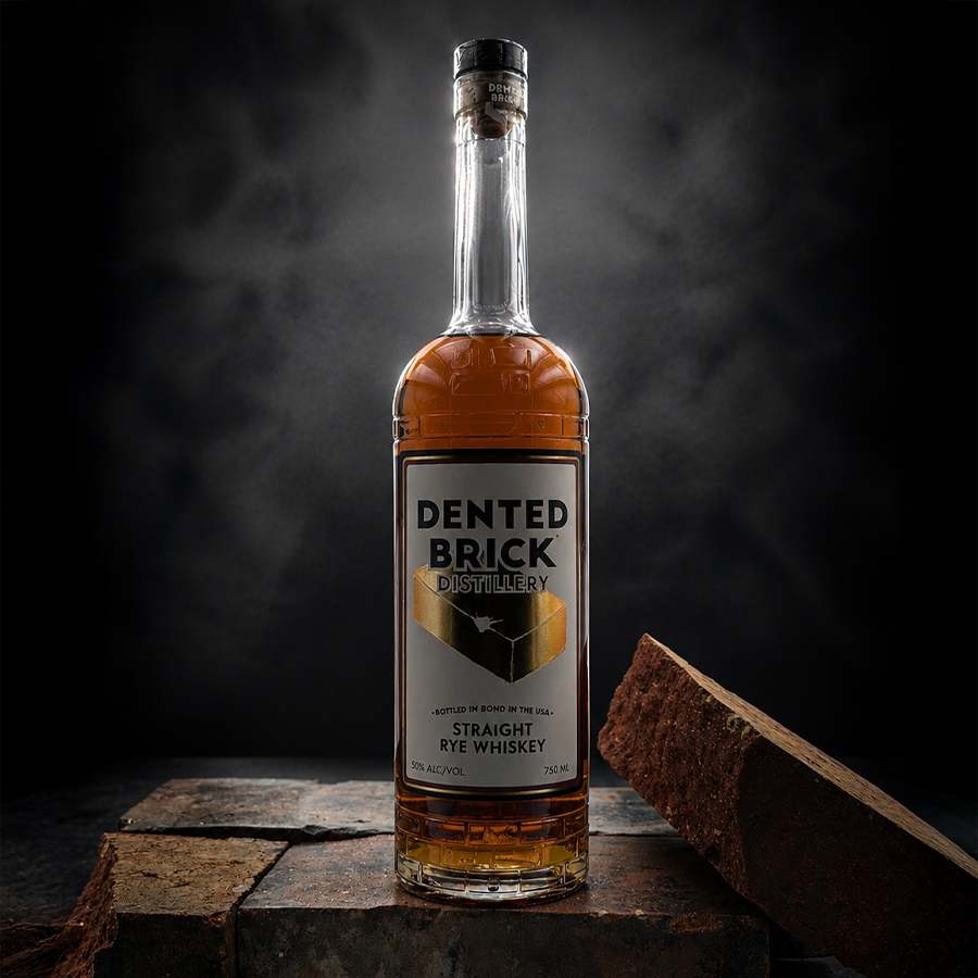Dented Brick Bottled in Bond Straight Rye Whiskey