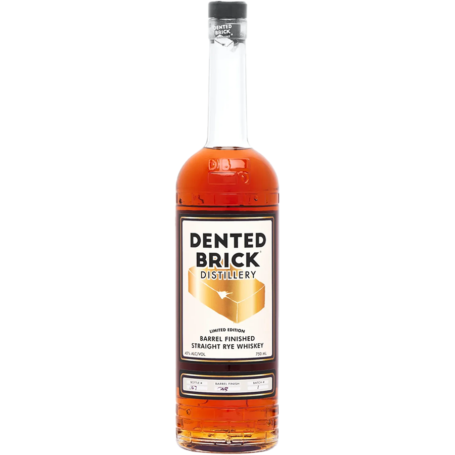Dented Brick Distillery Barrel Finished Straight Rye Whiskey