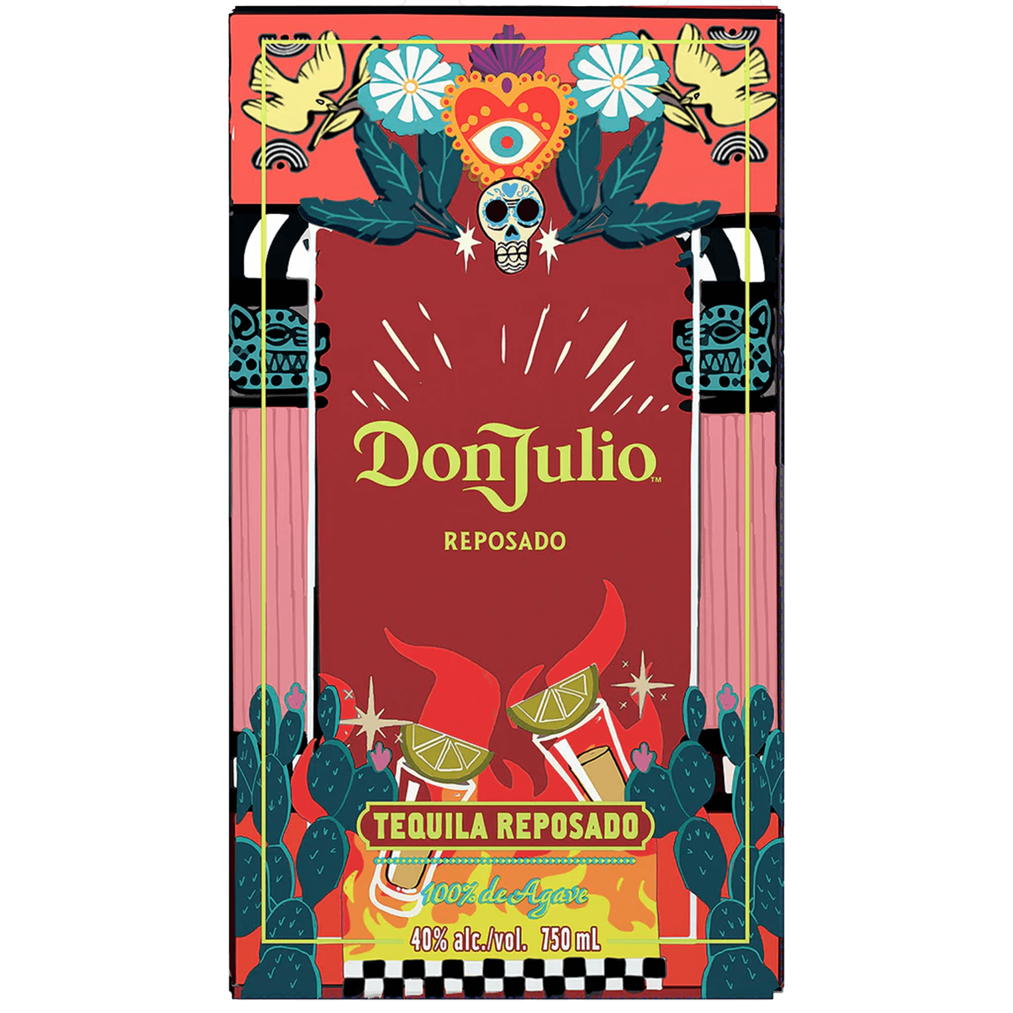 Don Julio Summer of Mexicana Reposado Tequila bottle with vibrant artwork and festive design.