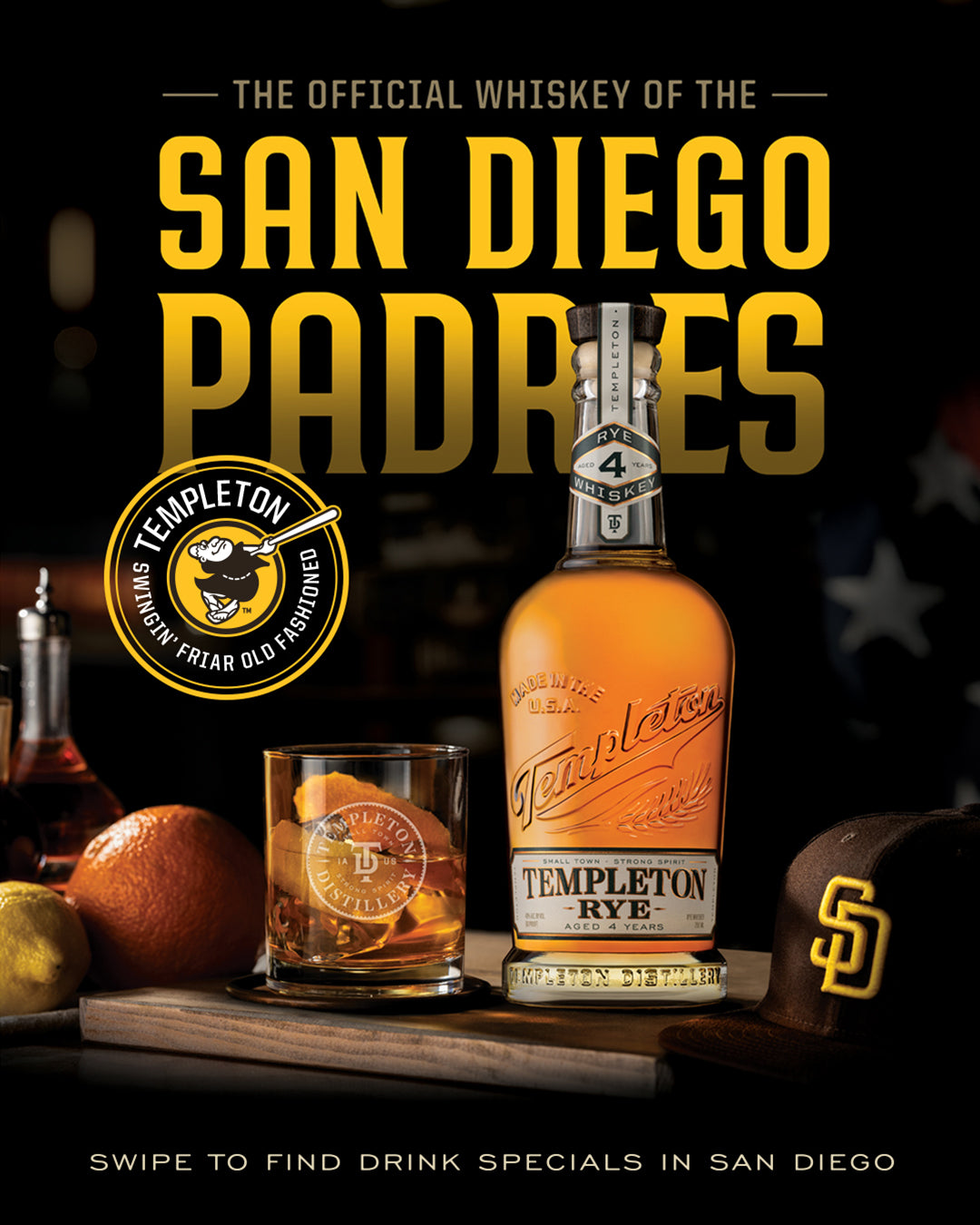 Templeton Rye San Diego Padres Edition 4 Year