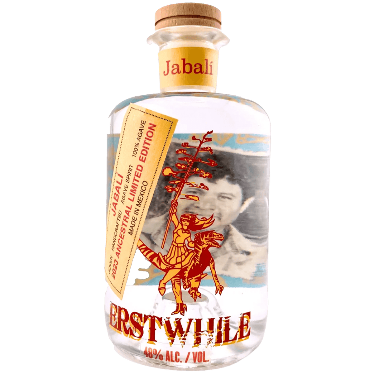 Erstwhile Jabalí 2023 Mezcal 375ml bottle, limited edition with unique saponin-rich agave, high-quality handcrafted spirit.