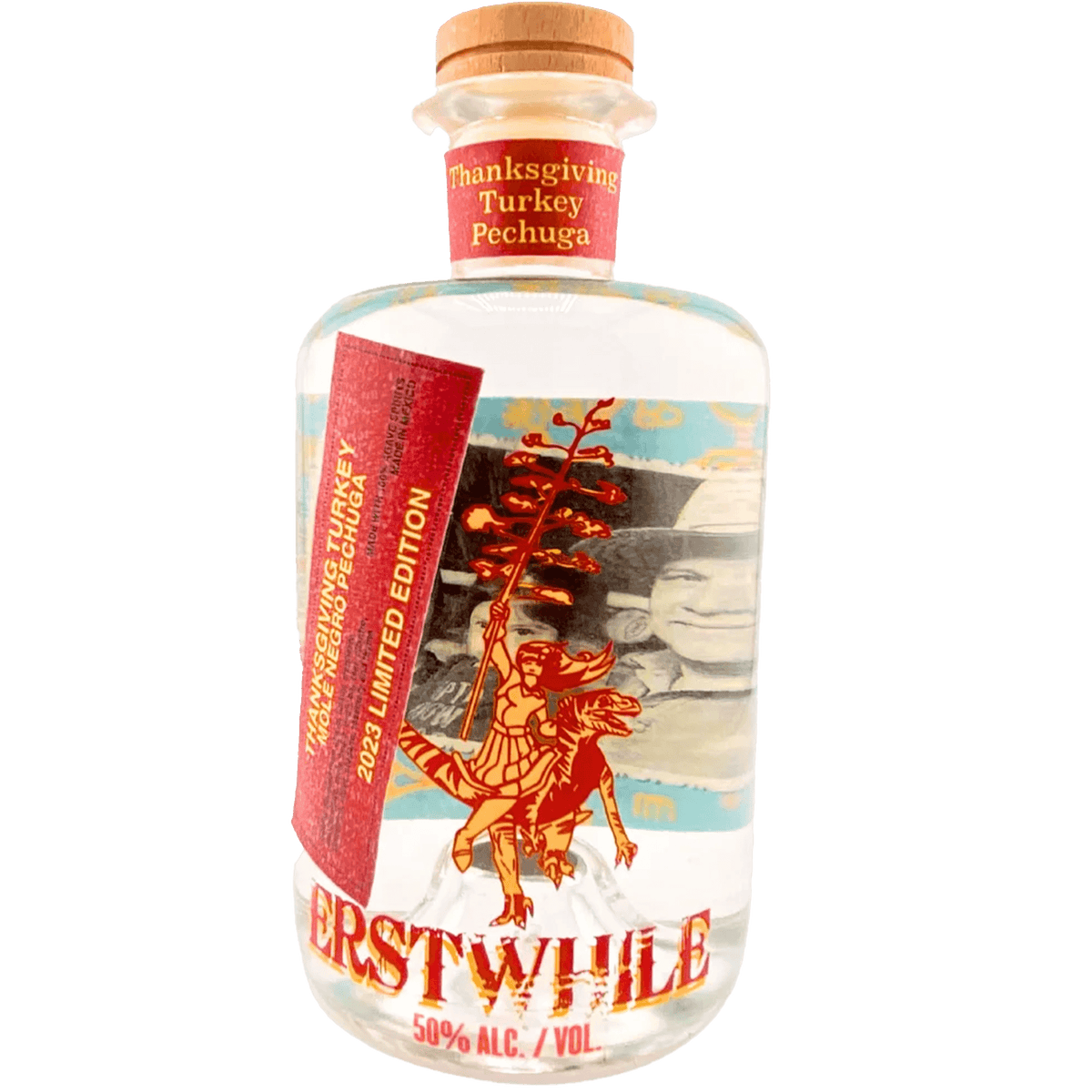 Erstwhile Thanksgiving Turkey Mole Negro Pechuga mezcal bottle 375ml, limited edition, holiday spirit, Oaxacan tradition.