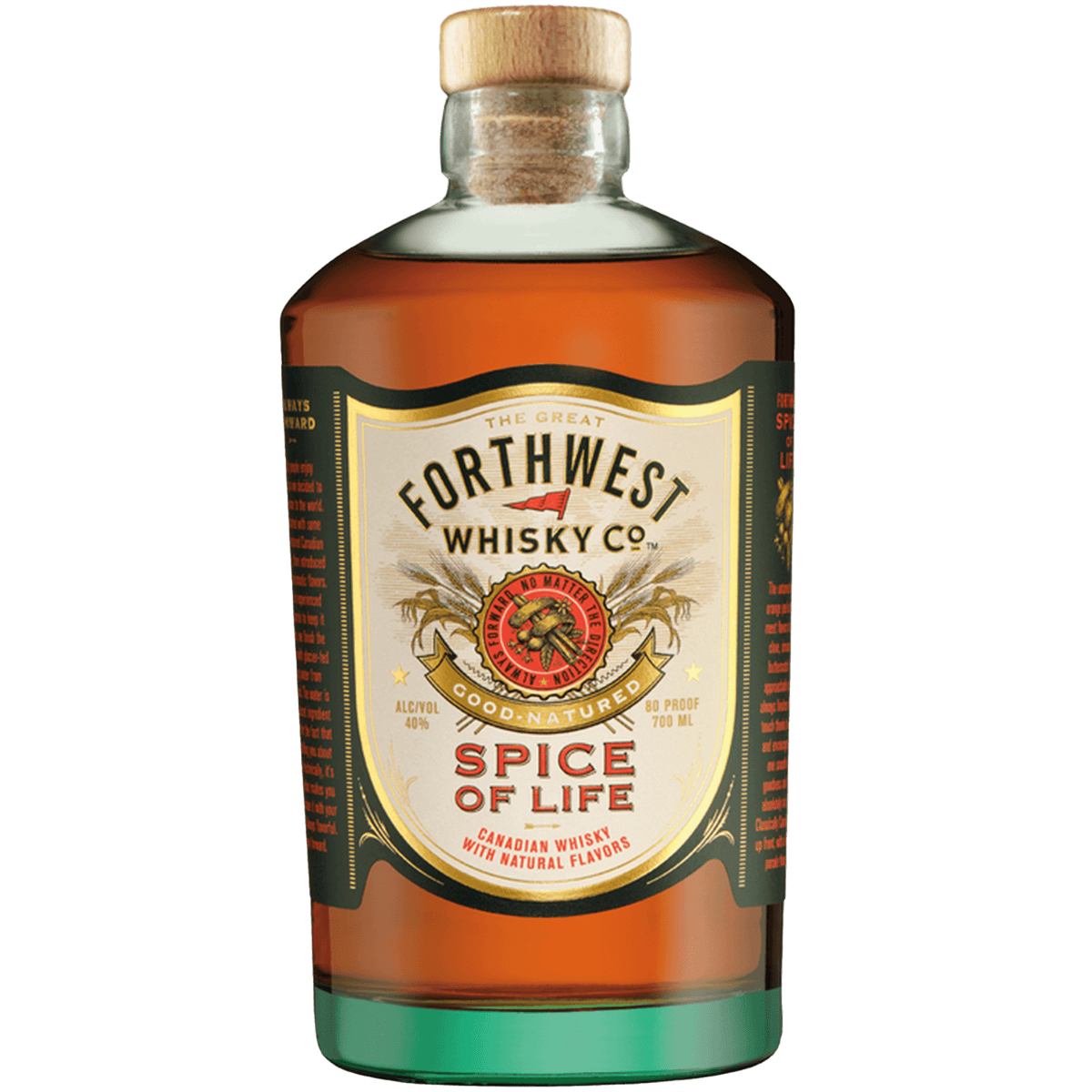 Forthwest Spice Of Life Whisky 700 ml bottle with natural flavors and vibrant label design.