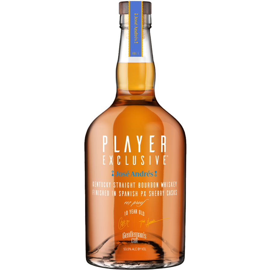 Gentleman's Cut Player Exclusive José Andrés Kentucky Straight Bourbon bottle design and label.