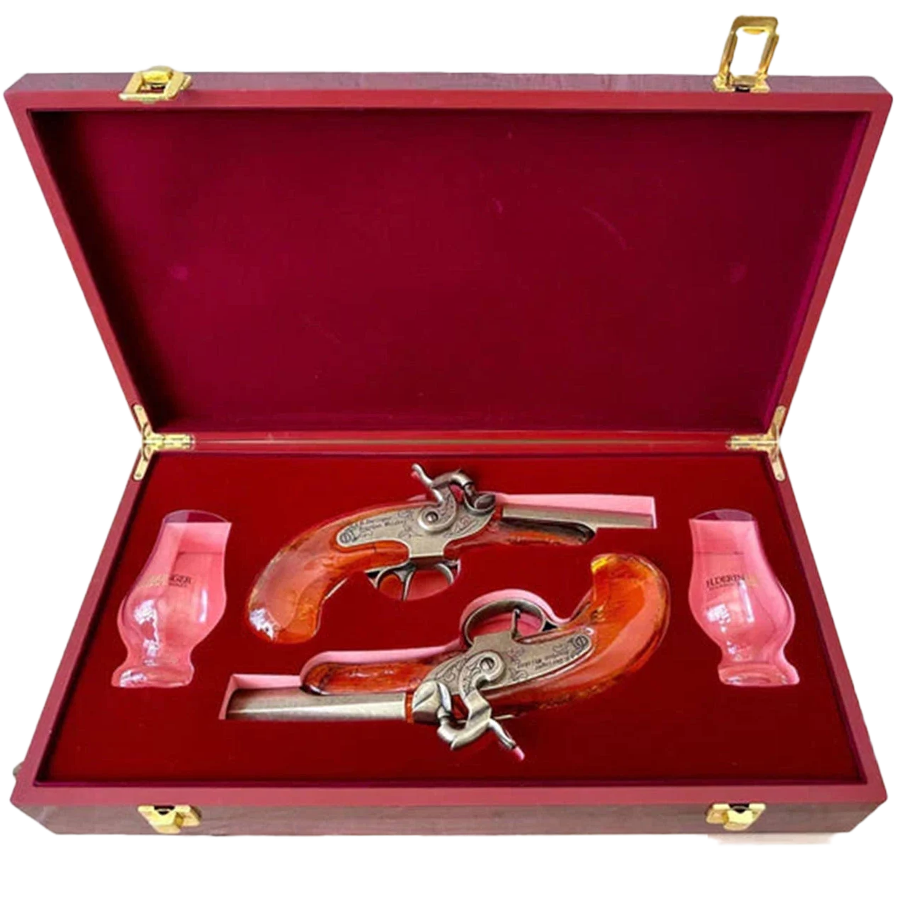 H. Deringer Bourbon Pistol Set with Glasses 200ml