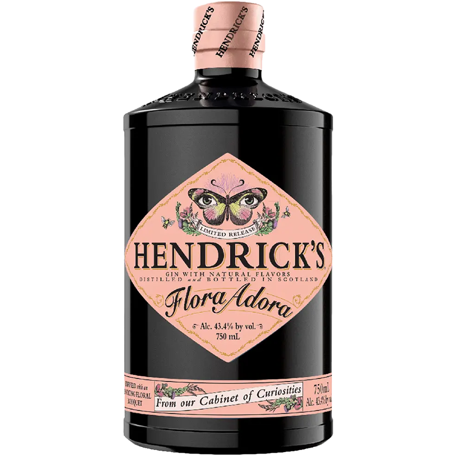 HENDRICK'S Flora Adora gin bottle featuring floral design and unique flavors, ideal for collectors and gifting.