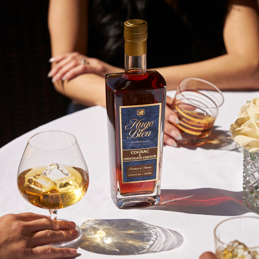 Hugo Bleu Cognac & Chocolate Liqueur 700ml