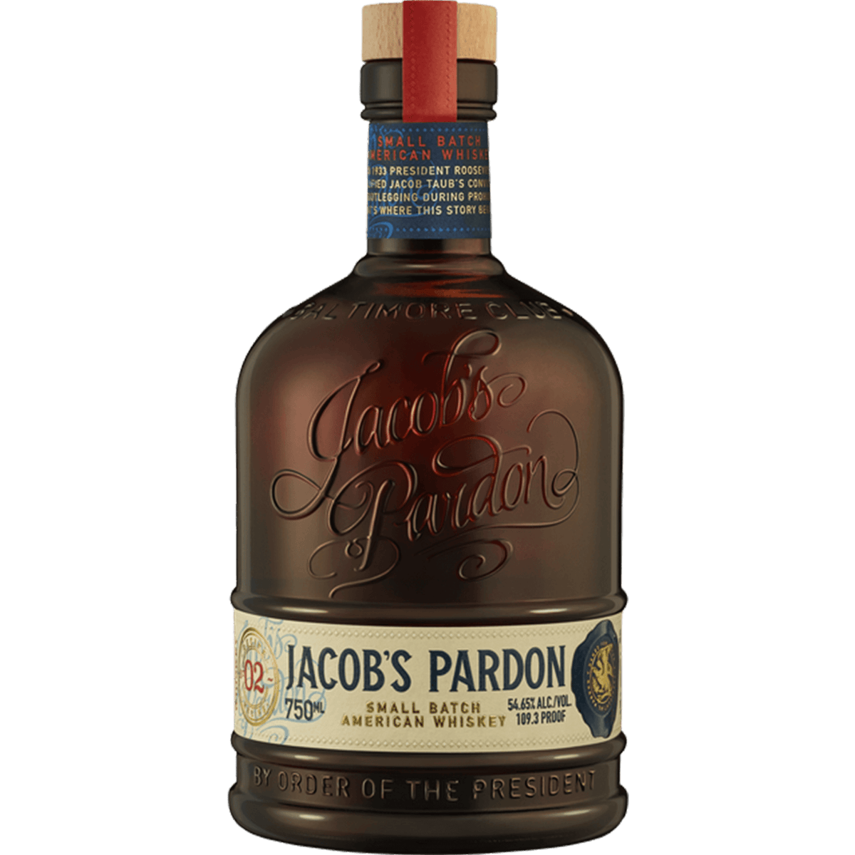 Jacob's Pardon Small Batch No 2 American Whiskey bottle featuring rich history and craftsmanship.
