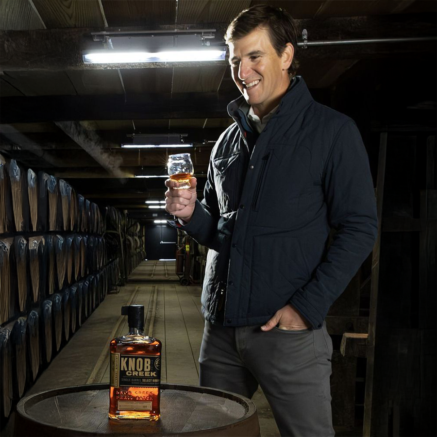 Knob Creek X Eli Manning's 2026 Bold Pick Single Barrel Select Bourbon