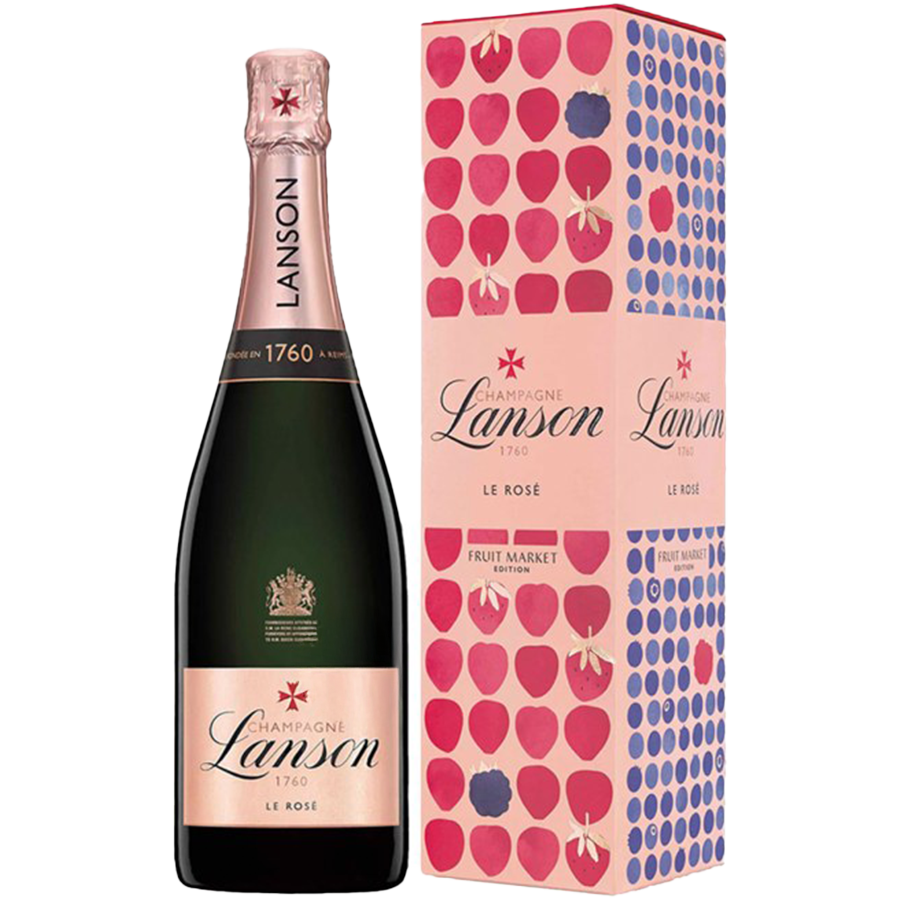 Lanson Le Rosé Fruit Market Edition Champagne
