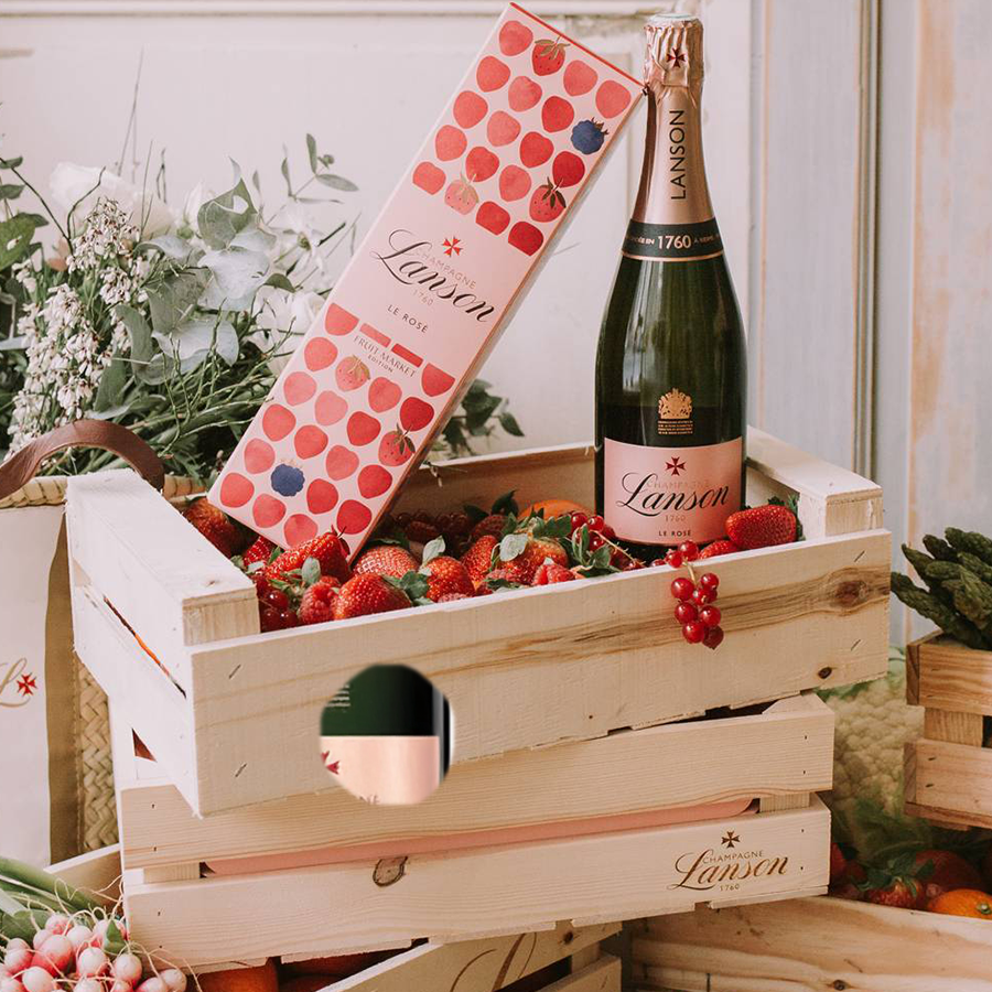 Lanson Le Rosé Fruit Market Edition Champagne
