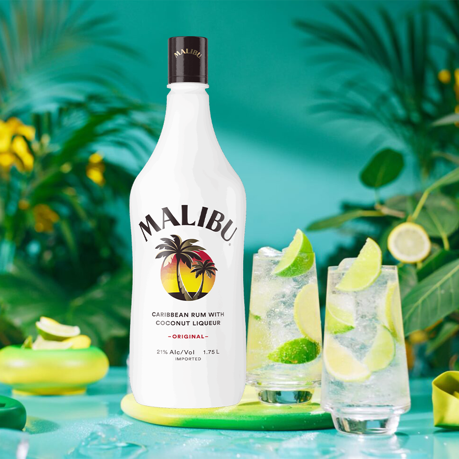 Malibu Caribbean Rum with Coconut 1.75L