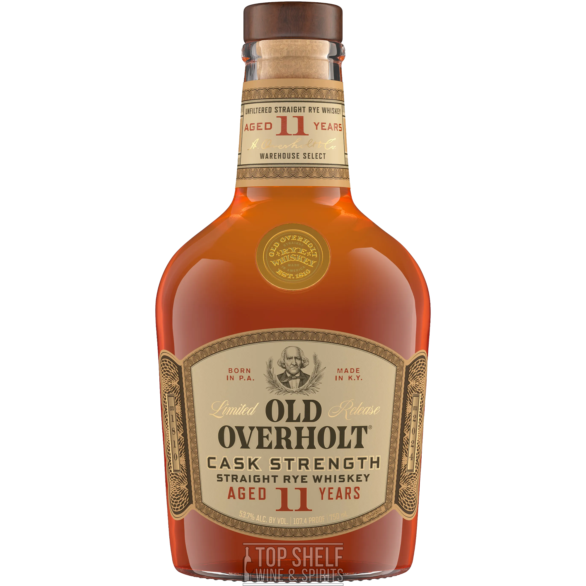 Old Overholt 11 Year Cask Strength Straight Rye Whiskey