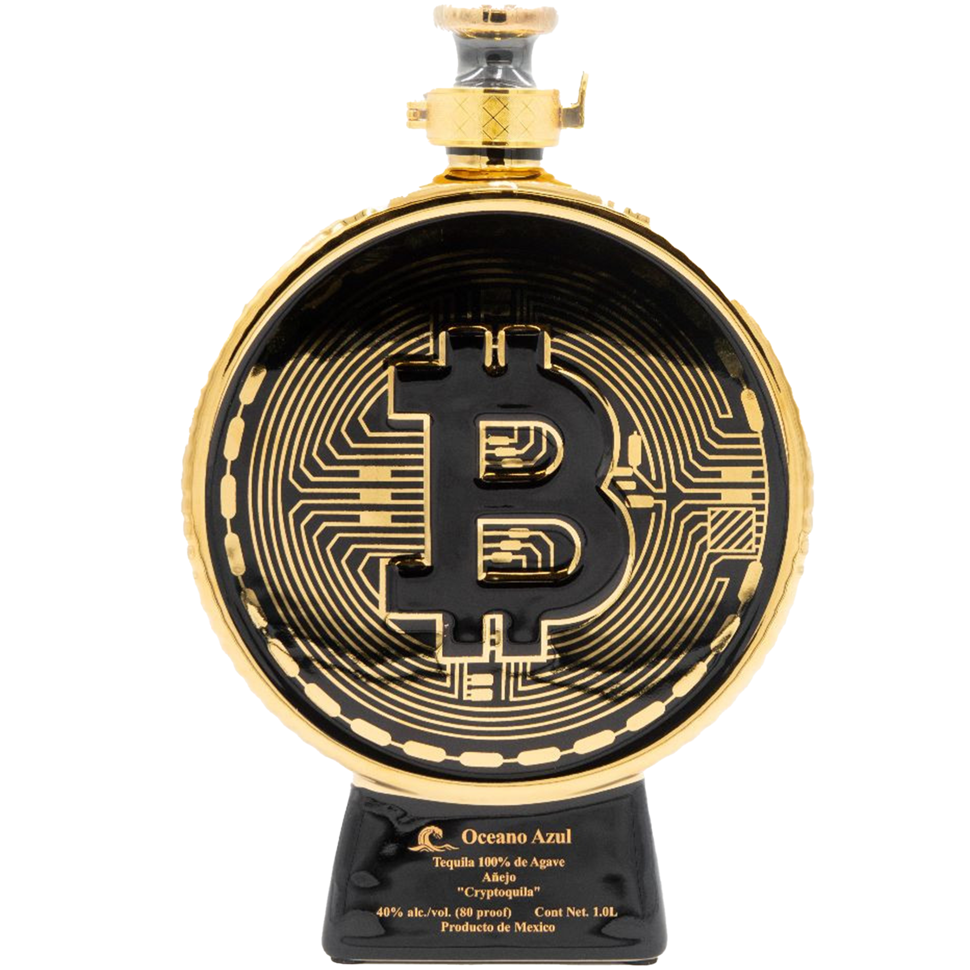 Oceano Azul Cryptoquila Añejo Tequila 1L