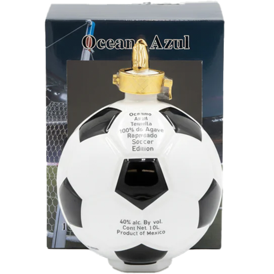 Oceano Azul Soccer Ball Reposado Tequila 1L