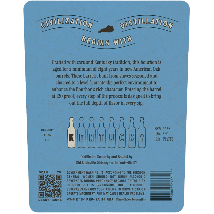 Old Louisville The Kentucky Series 8 Year Straight Bourbon