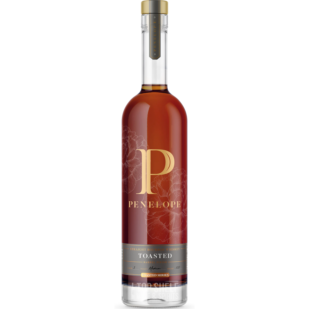 Penelope Toasted Series Bourbon bottle showcasing its unique toasted finish and elegant label design.