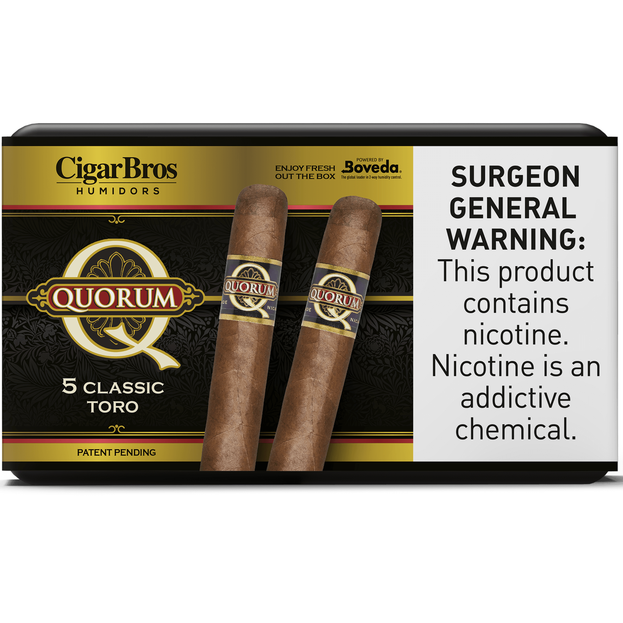 Quorum by CigarBros Classic Toro cigars, offering quality and value for everyday smokers.