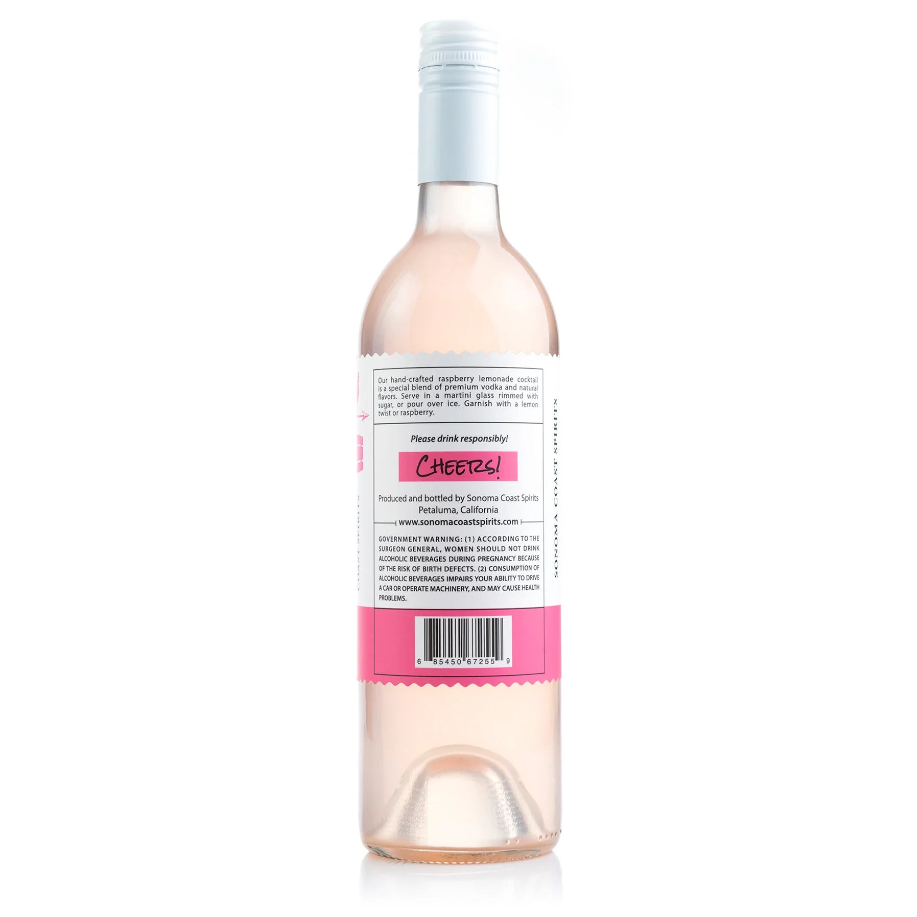 Sonoma Coast Raspberry Lemonade Cocktail (Ready to Serve)
