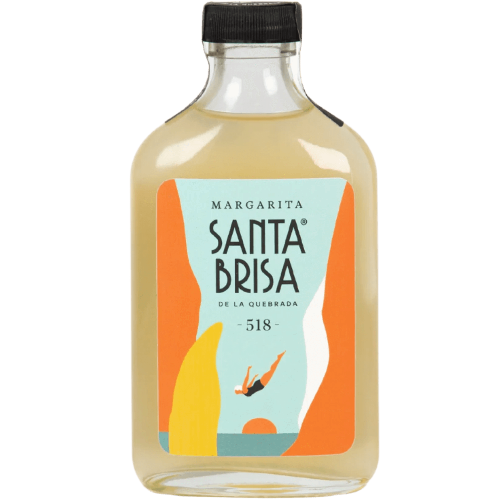 Santa Brisa Margarita Cocktail 200ml bottle, featuring vibrant label design, showcasing the essence of Mexican craftsmanship.