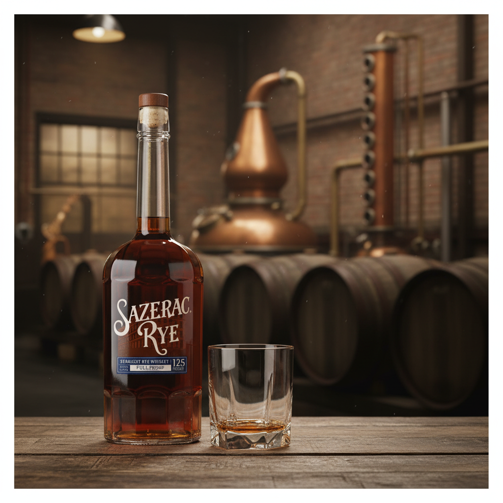Sazerac Full Proof 125 Proof Straight Rye Whiskey