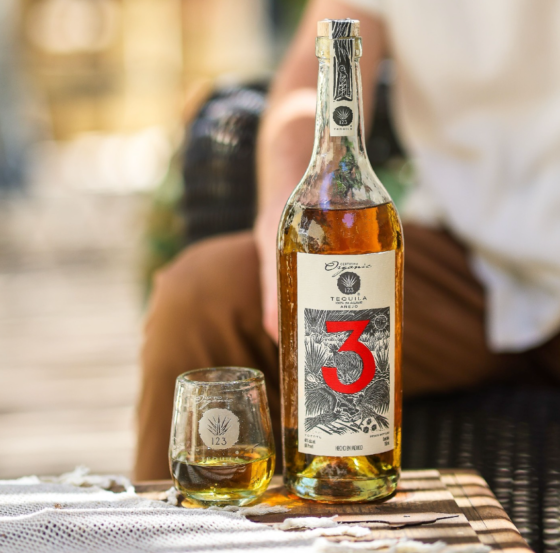 123 Organic Tequila Añejo (Tres) Tequila