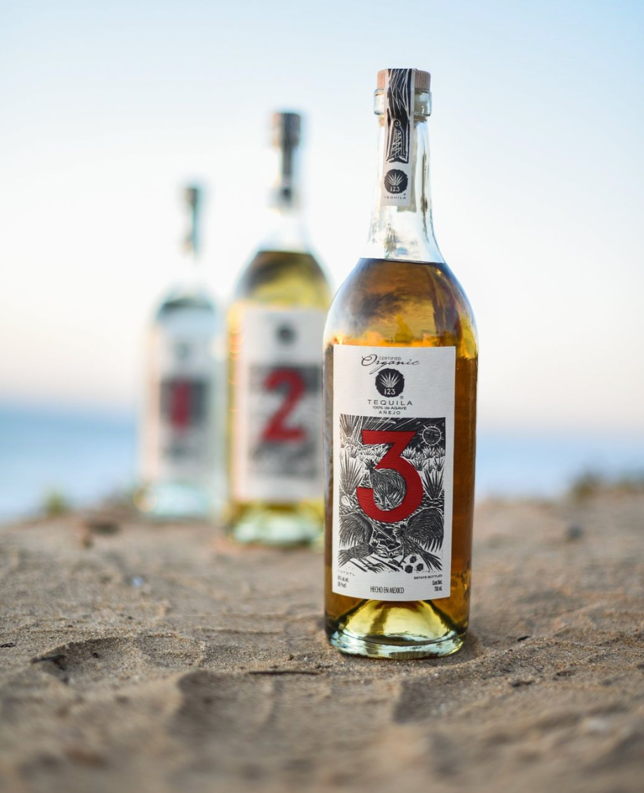 123 Organic Tequila Añejo (Tres) Tequila
