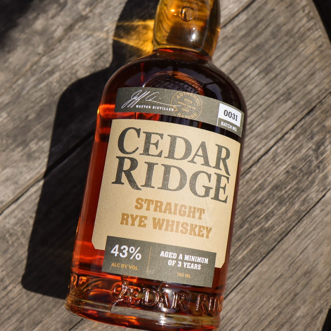 Cedar Ridge Straight Rye Whiskey