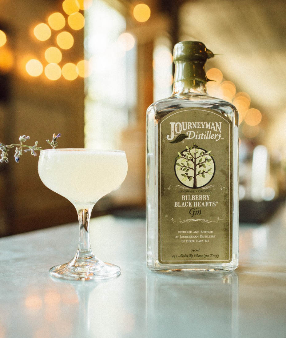Journeyman Distillery Bilberry Black Hearts Gin