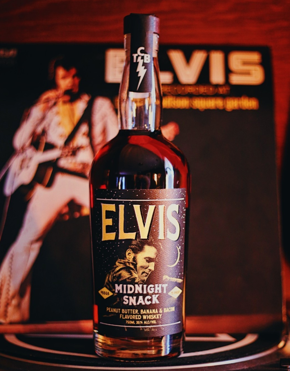 Elvis Midnight Snack Whiskey (Peanut Butter Banana and Bacon Flavored)