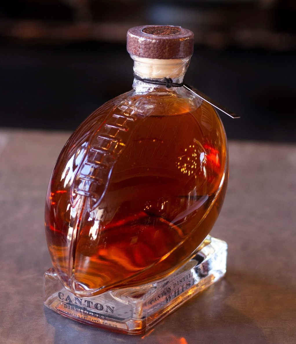 Cooperstown Distillery Canton Football Whiskey