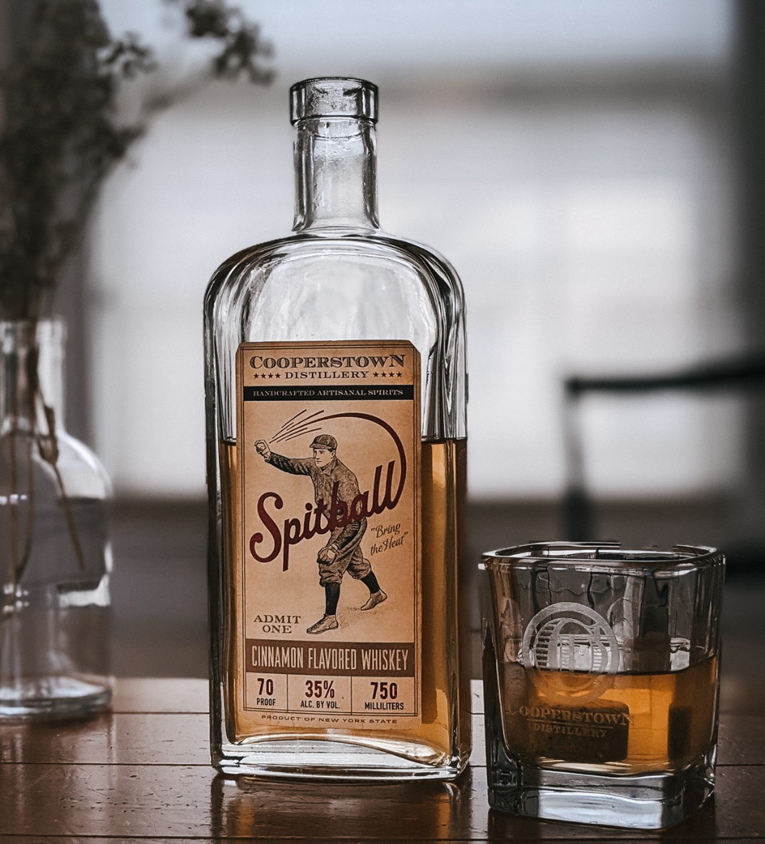 Cooperstown Distillery Spitball Cinnamon Whiskey (Less Sugar)