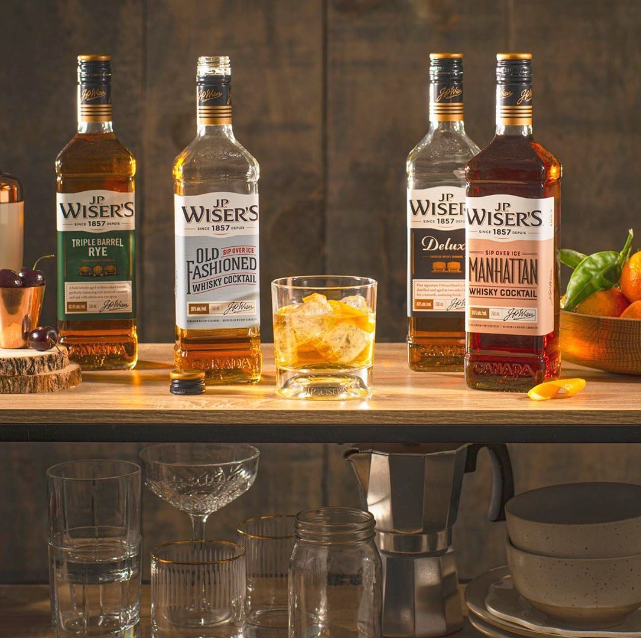 JP Wiser's Manhattan Cocktail